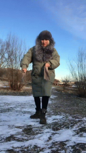 Playful Dance in the Snow