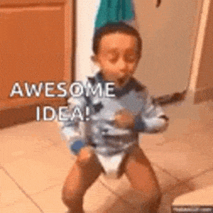Awesome Idea! Excited Baby Dance