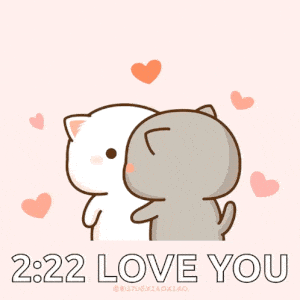 Mochi Mochimochi Cats Kissing
