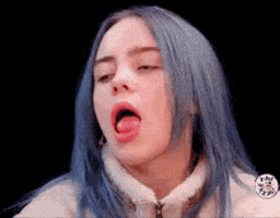 Billie Eilish Funny Face Tongue Out