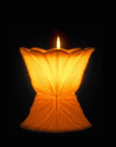 Glowing Lotus Candle With Love