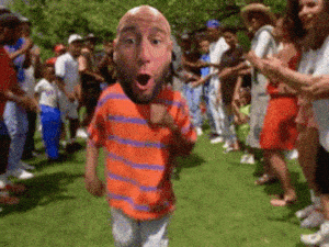 Happy Dancer with Superimposed Head