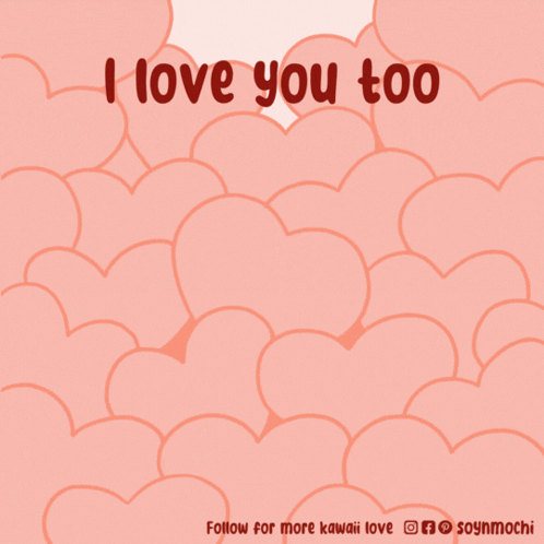 I Love You Too - Cute Hamster in Hearts