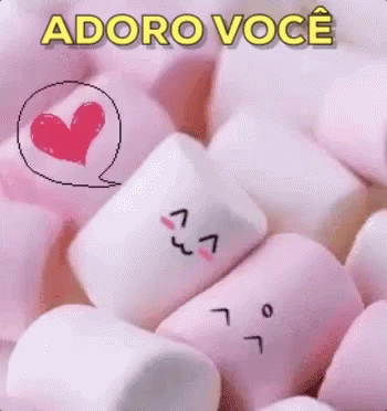 Marshmallows Fofos: Eu Adoro Você