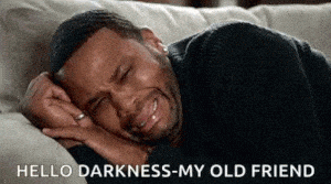 Hello Darkness My Old Friend Crying Meme