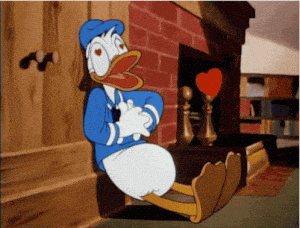 Heart Donald Duck in Love