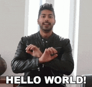 Siraj Raval's Enthusiastic Hello World Greeting