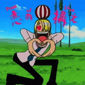 Sanji's Iconic Love Pose