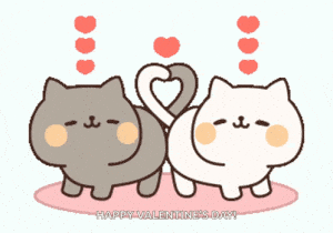 Cute Kitten Couple Valentine's Day