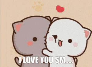 Mochi Cats Kissing - I Love You SM