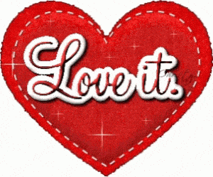 Love It Red Heart Graphic