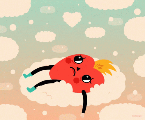 Sad Heart on Cloud - Love قلب