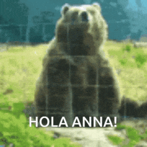 Bear Waves Hello to Anna