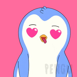 Penguin with Heart Eyes - Love It!