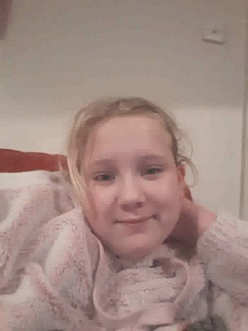 Cute Girl Says Hi Hello with a Wave