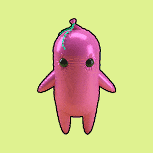 Excited Pink Balloon Dancing