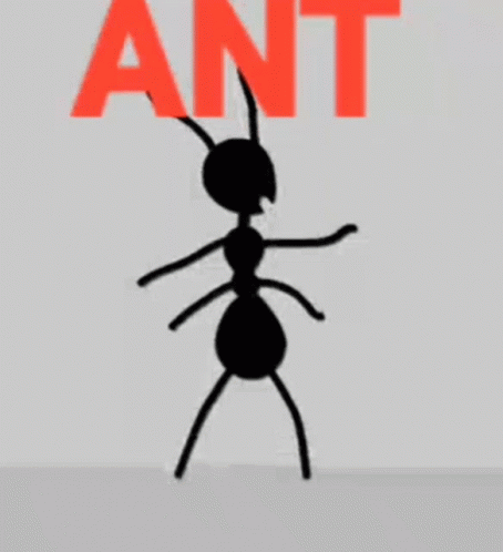 Animated Stick Figure Ant