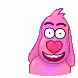 Pinkdog Says I Love You Baby