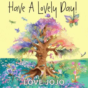Have A Lovely Day! Love Jojo - Colorful Tree Art