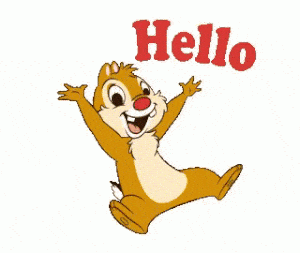 We Love You: Chipmunk's Cheerful Greeting