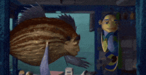 Pufferfish's Shocked Reaction