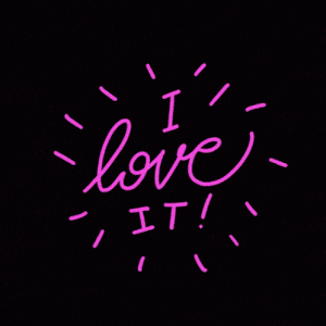 Pink Neon Sign: I Love It (Jadore)