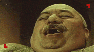 Man Laughing Heartily