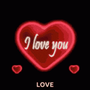 I Love You Glowing Heart