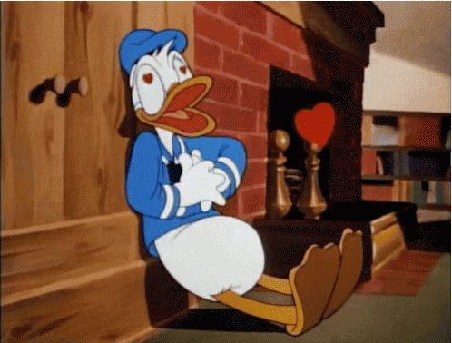 Donald Duck's Love Heart Moment