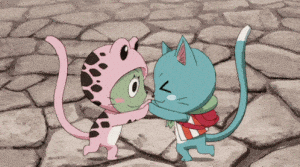 Happy Cats Hugging and Posing