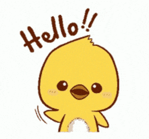 Cute Chick Says Hello with a Wave