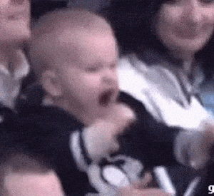 Excited Baby Cheering 'Yes Yas'