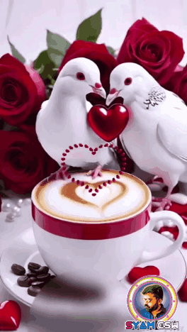 Good Morning Love Doves & Coffee