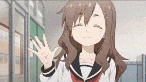 Anime Girl Waving Hello