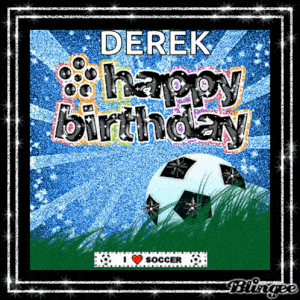 Happy Birthday Derek! I Love Soccer Card