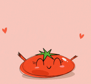Cute Love Tomato Cartoon