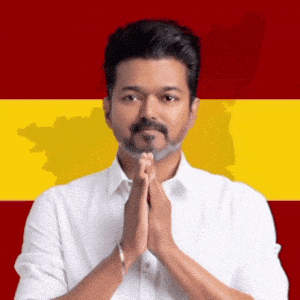 Thalapathy Vijay Tvk with Hello Caption