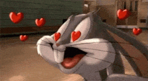 Bugs Bunny In Love With Hearts