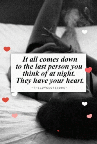 Last Person You Think Of: Love Quote