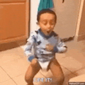 Excited Toddler Dancing - Get It!