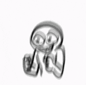 Excited Sketchy Character