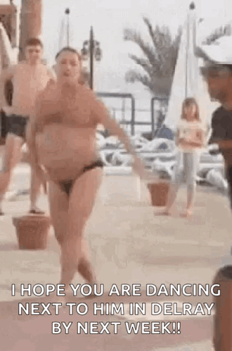 Funny Mankini Dance at Delray Beach