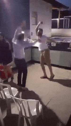 Excited Jumping Happiness