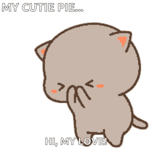 Hi I Love You Cat Kiss
