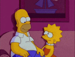 Lisa Hugs Homer Simpson: Love My Dad