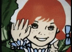 Wendy's Cartoon Character Waves Hello
