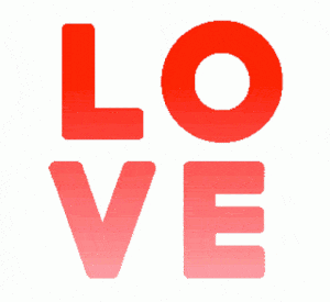Floating Red Love Hearts