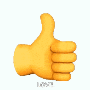 Thumbs Up Emoji with Love