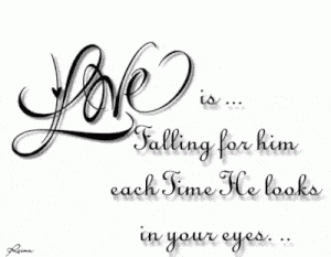 Love Quote: Falling for Him