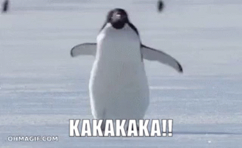 Penguin's Funny Kakakaka Walk